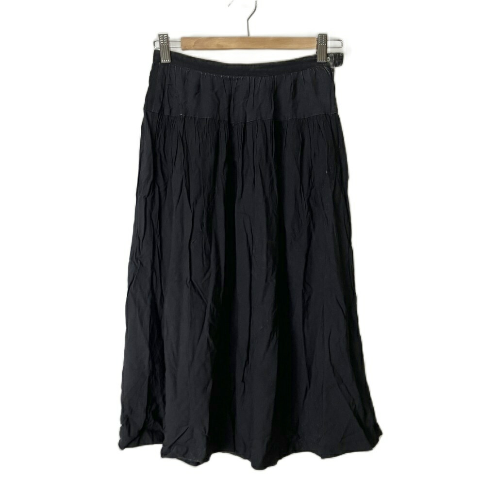 【中古】コムデギャルソン COMME des GARCONS ひざ丈 スカート タック 90s オールド アーカイブ フェード ブラック レディース 【ベクトル 古着】 260314