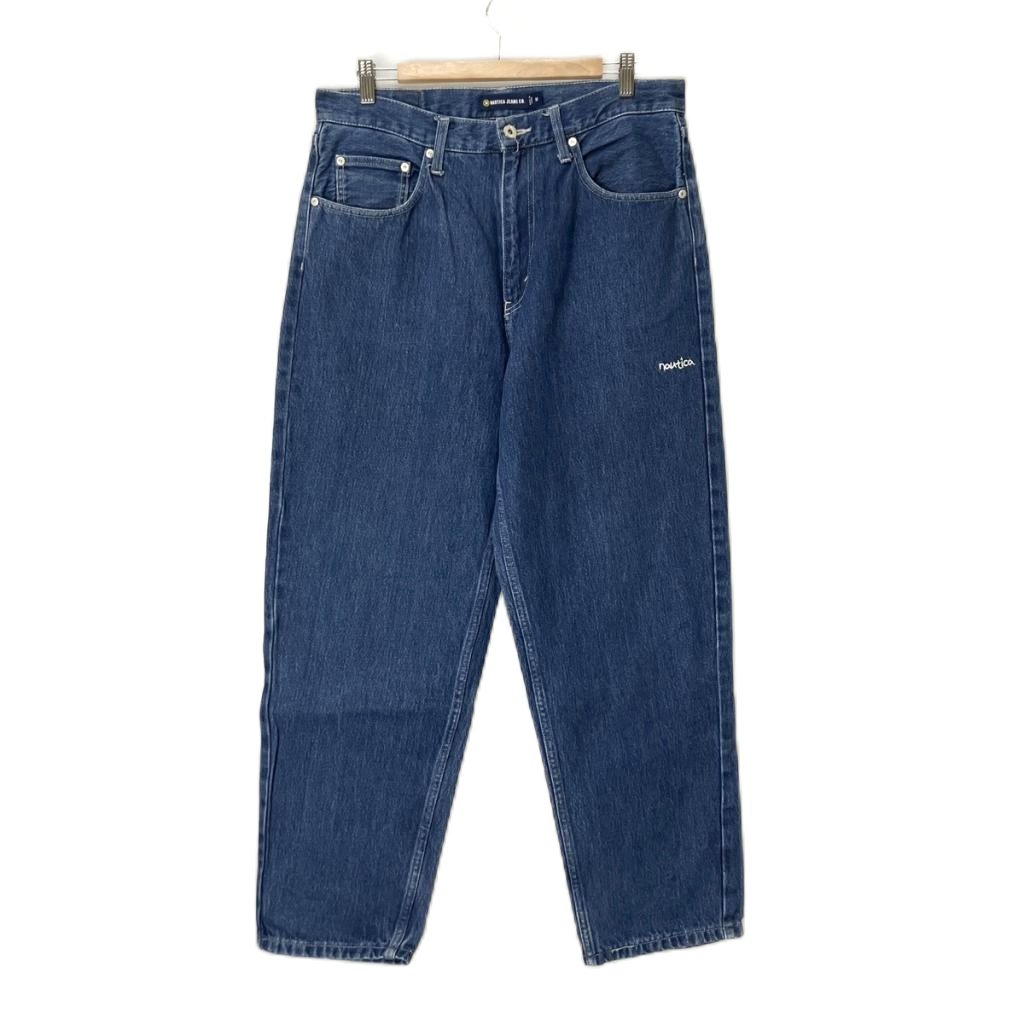 【中古】ノーティカ NAUTICA NT BAGGY DENIM デニム パンツ ジーパン M インディゴブルー メンズ 【ベクトル 古着】 260320