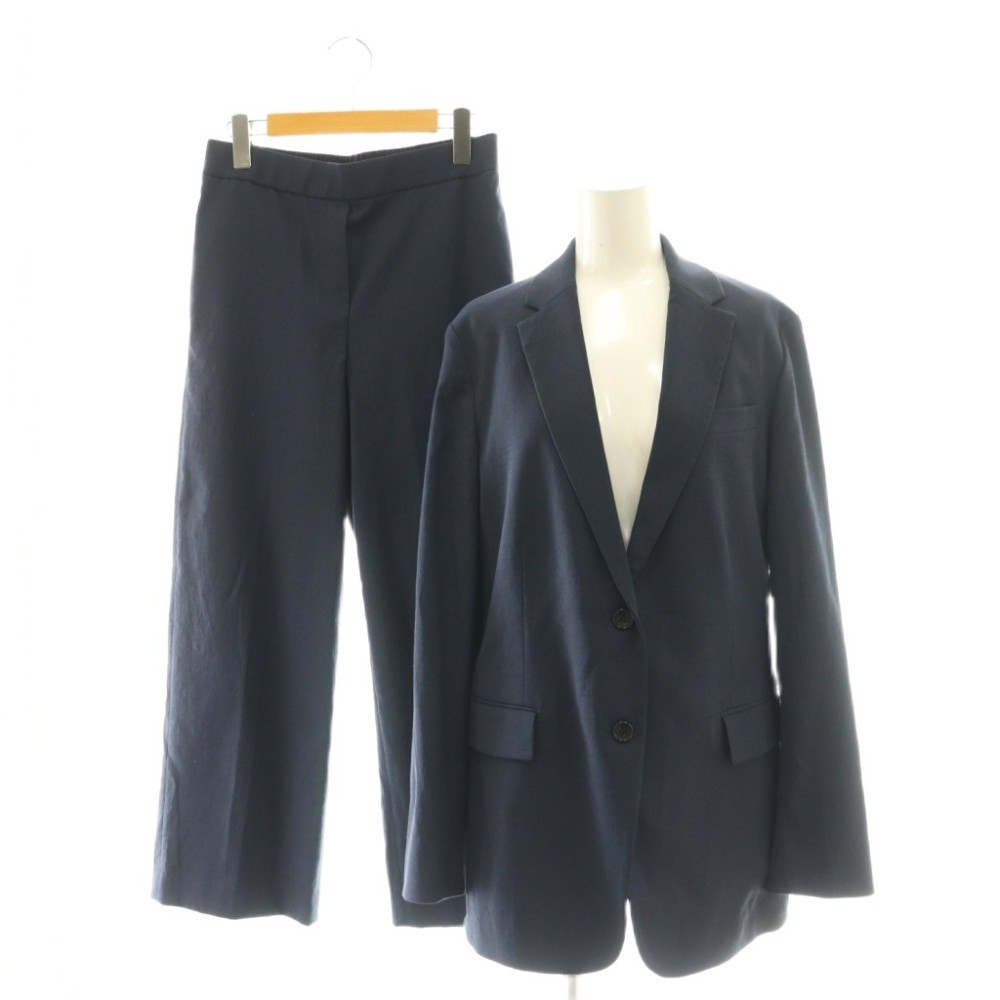【中古】セオリー Theory セットアップ 24SS STRETCH OXFORD 2Bスーツ テーラードジャケット パンツ 0 2 ネイビー /CX ■OS レディース 【ベクトル 古着】 260330
