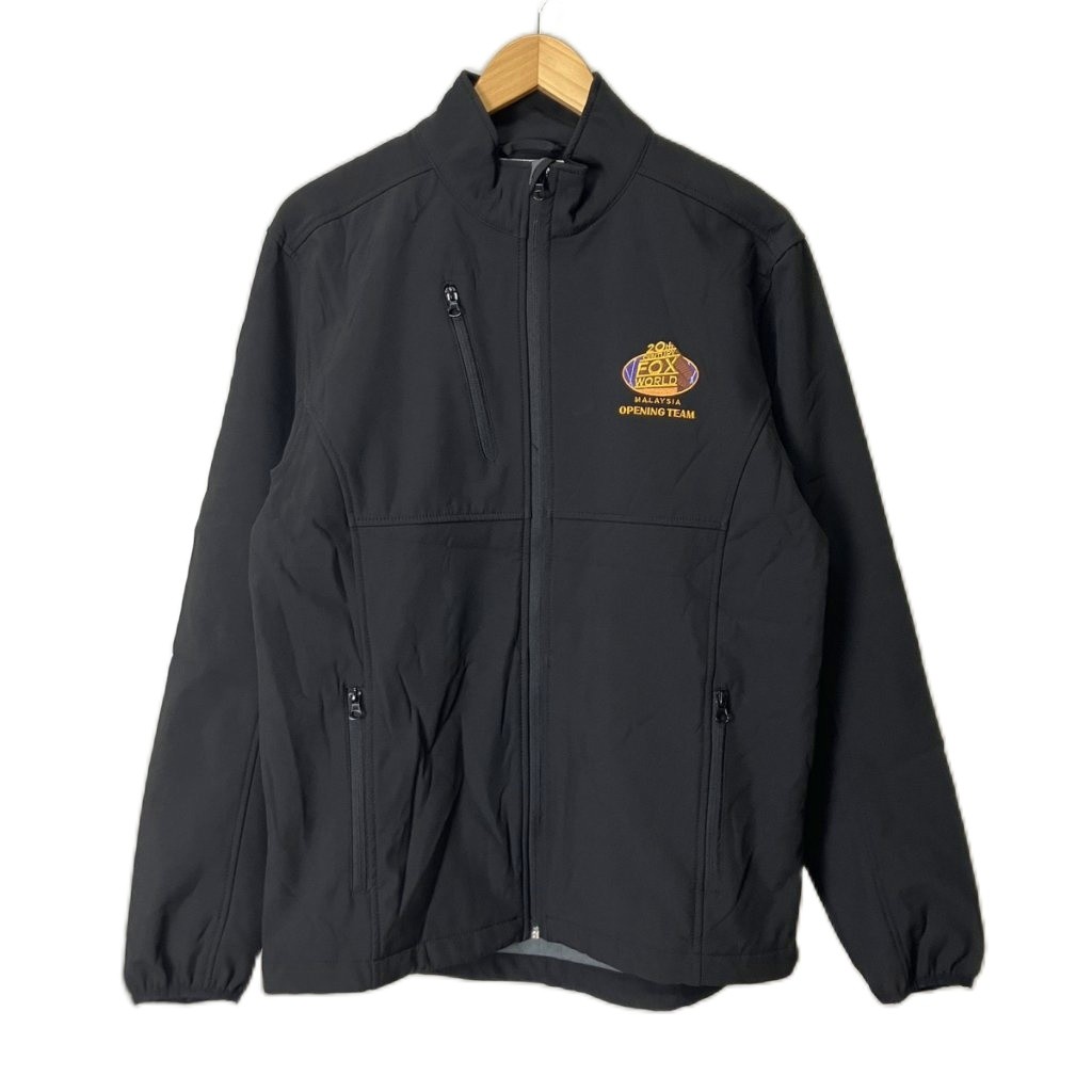 【中古】CLIQUE クリーク ジャケット 古着 ジップアップ 企業ロゴ S ブラック メンズ 【ベクトル 古着】 260411