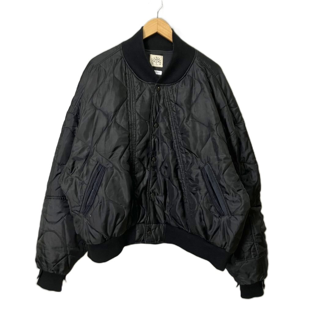 【中古】REMAKEBYK&times;StyleReborn Remake Quilting Stadium Jumper キルティング ボンバージャケット MA-1 ブラック メンズ 【ベクトル 古着】 260518｜ブランド古着の買取販売ベクトル