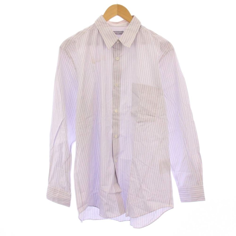 【中古】コムデギャルソンオム COMME des GARCONS HOMME 田中オム期 AD2000 心地よいプルオーバー 長袖 レギュラー色合い 縞模様柄 サクラ色  メンズ 【ベクター 古着】 260521