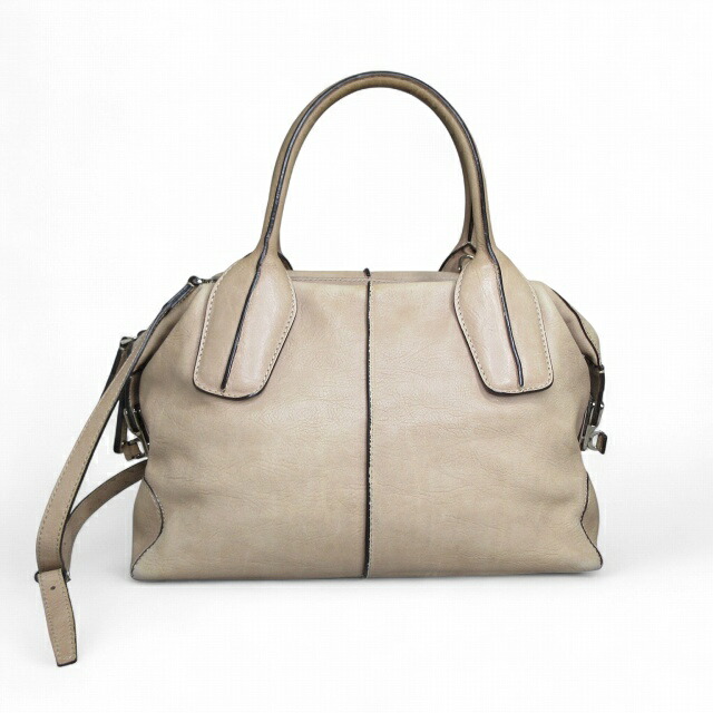 【中古】トッズ TOD\u0027S D-styling Dスタイリング ショルダーバッグ ハンドバック 2way ベージュ E091700116 1021 レディース 【ベクター 古着】 251021