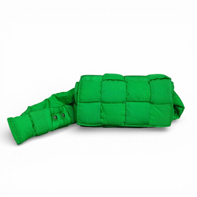 【中古】ボッテガヴェネタ BOTTEGA VENETA パデッドテックカセット ショルダーバッグ クロスボディバッグ パラキート E02270126517  レディース 【ベクター 古着】 260319