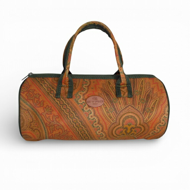 【中古】エトロ ETRO 美品 ミニボストンバッグ ペイズリー柄 ライトブラウン系 k375110 レディース 【ベクトル 古着】 260324