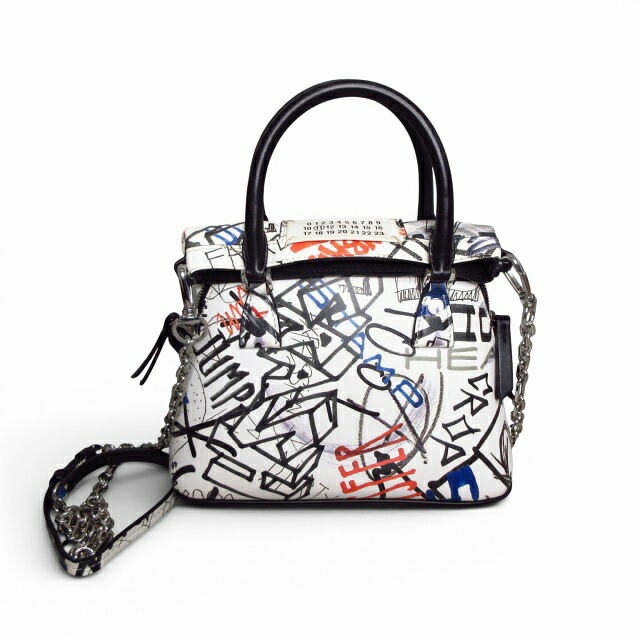 【中古】メゾンマルジェラ 11 Maison Margiela 11 美品 5AC グラフィティ マイクロ御徒面子 ショルダーバッグ マルチ色つや E04010226638  レディース 【ベクター 古着】 260421