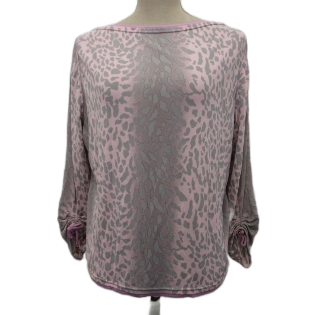 【新品】伊太利屋　イタリヤ　ラモーダゴジ　カットソー　豹柄　総柄　シースルー袖 楽天市場】伊太利屋（柄ヒョウ・レオパード）（トップス