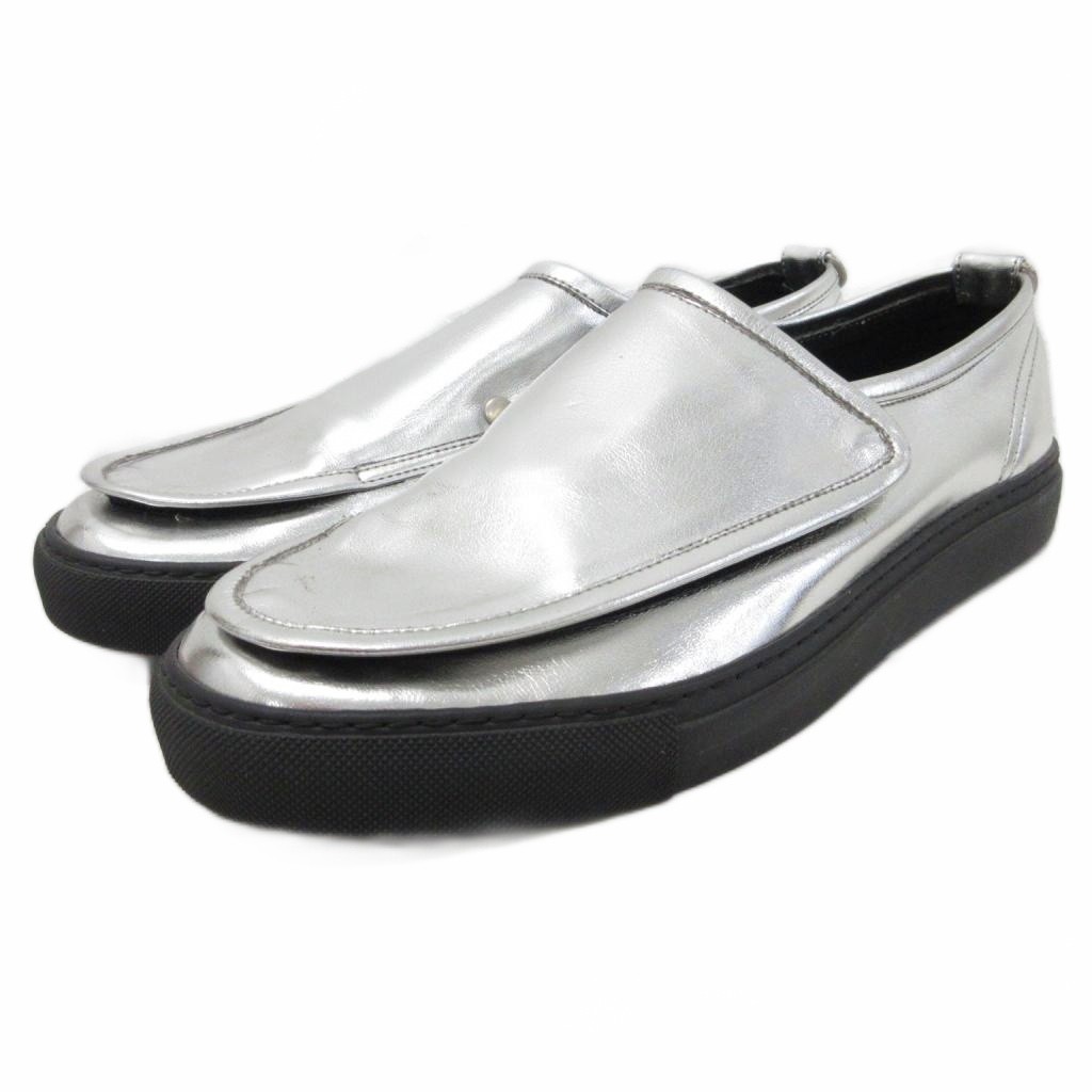 【中古】未使用品 コムデギャルソンオムプリュス COMME des GARCONS HOMME PLUS タグ付き スリッポン ローファー スニーカー ローカット シューズ 靴 メタリック 25cm ゴールドカラー PZ-K108-001-2-2 ■IBO91 メンズ 【ベクトル 古着】 260301 8,008円