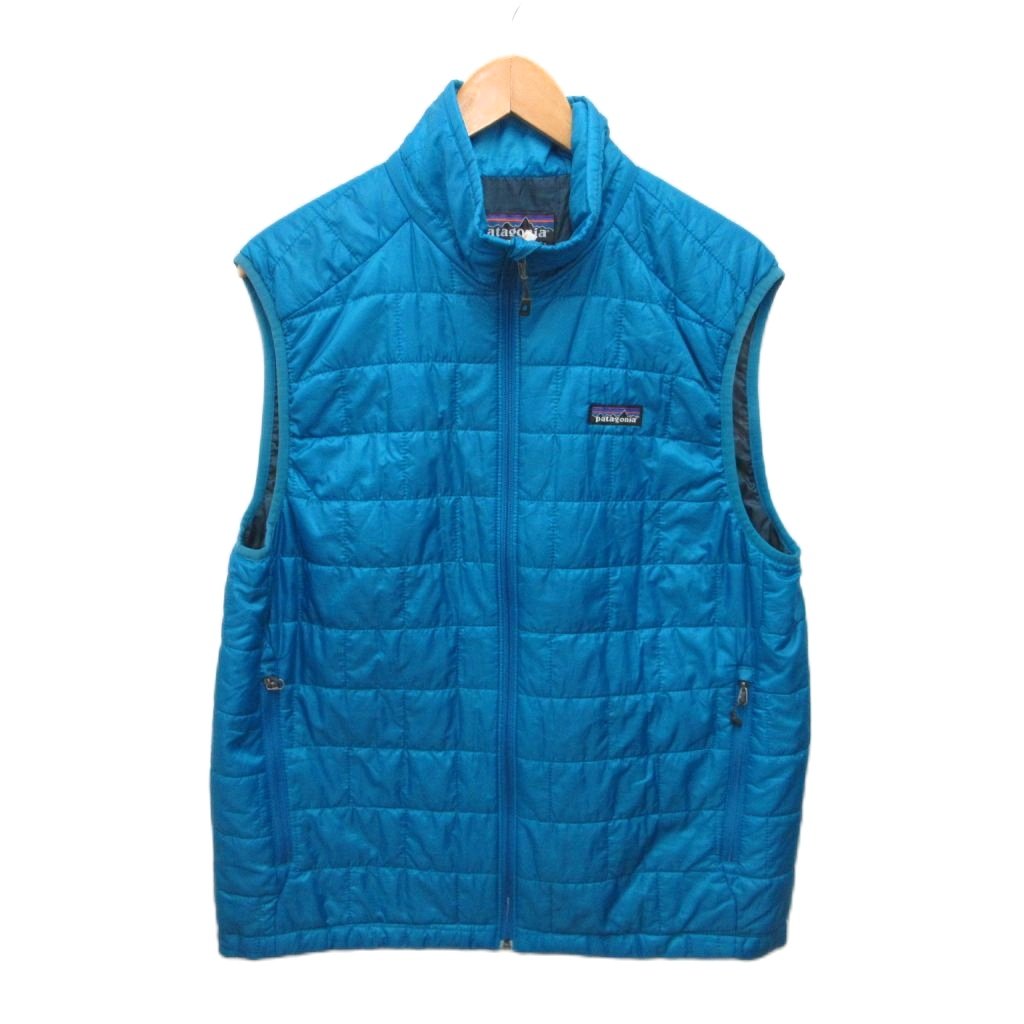 【中古】パタゴニア Patagonia ナノパフベスト ジャケット PRIMALOFT 中綿 青 ブルー M ■IBO91 メンズ 【ベクトル 古着】 260312
