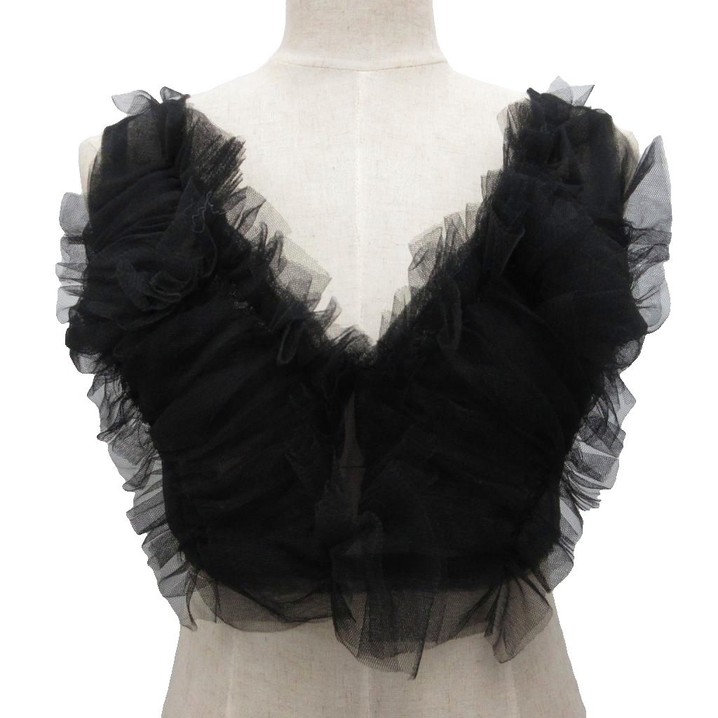 【中古】チカキサダ chika kisada Tulle bustier ビスチェ チュール タンクトップ 1 黒 ブラック CB-24047 【ベクトル 古着】 260321