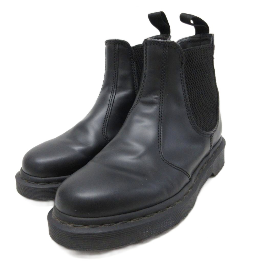 【中古】御医者さんマーチン DR.MARTENS 2976 mono チェルシーブーツ サイドゴアブーツ なめし革 なめし革 Uk4 23糎 黒 黒いこと ■IBO93 レディース 【ベクター 古着】 260507