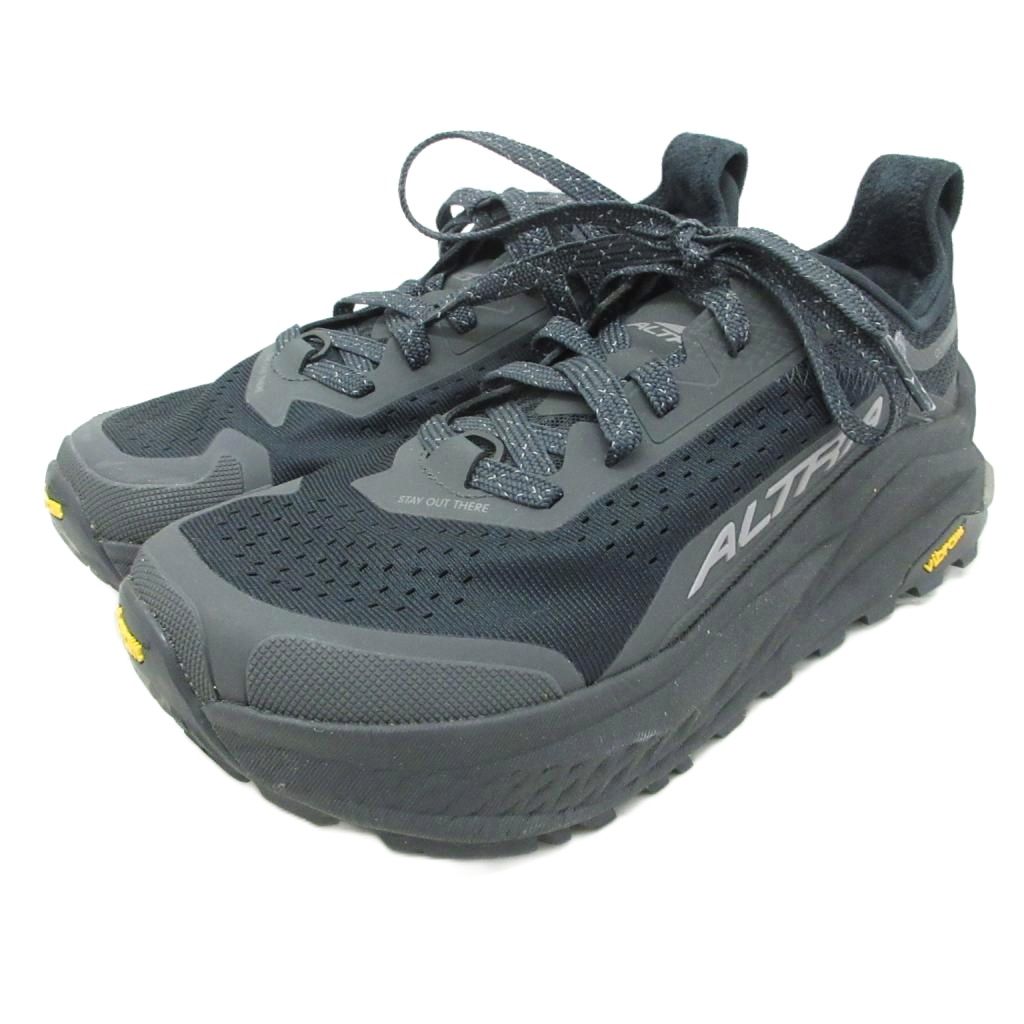 【中古】アルトラ ALTRA オリンパス6 トレイルランニングシューズ スニーカー ローカット US8 25cm 黒 ブラック グレー AL0A85NK001 【ベクトル 古着】 260409