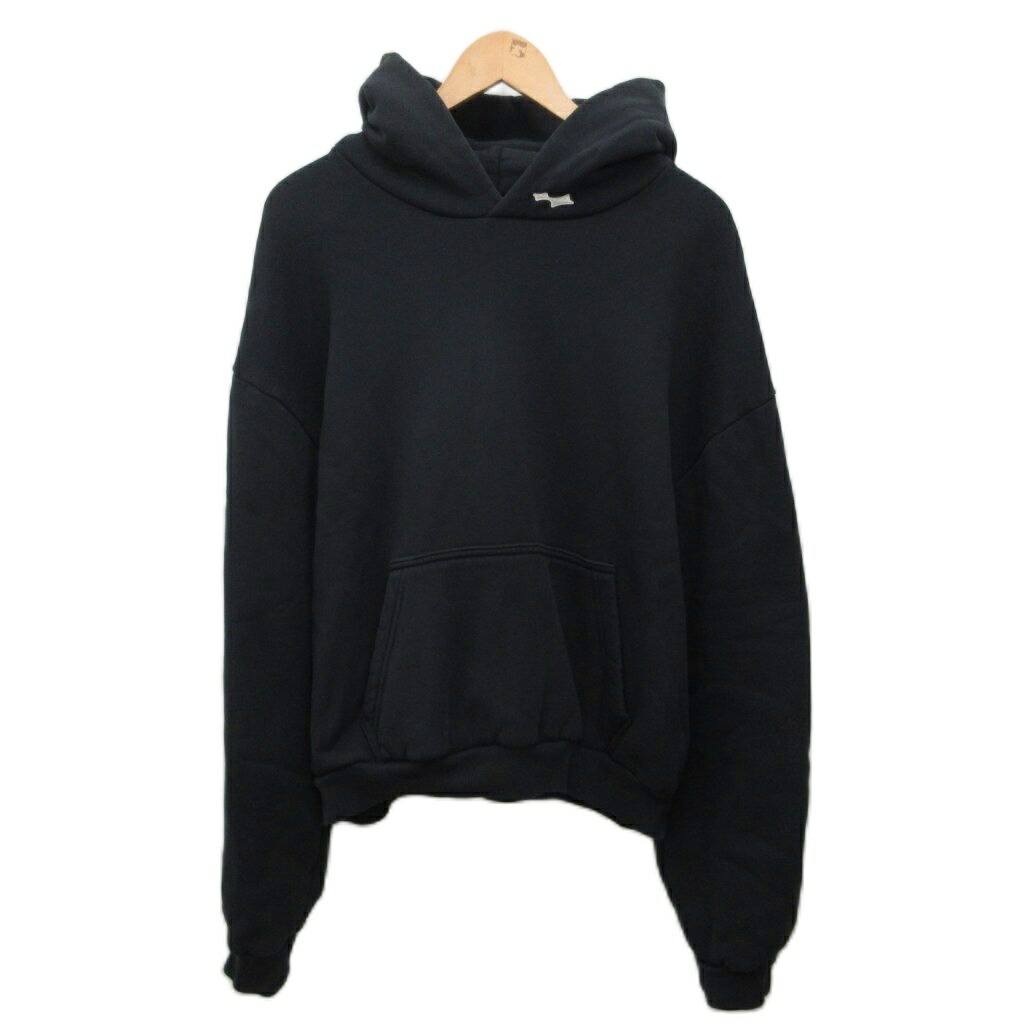 【中古】スカイラーク Skylrk Reverse Hoodie パーカー フーディー ティーシャツ ロゴタイプ刺しゅう 短丈 クロップド USA製 綿織物 S 黒 黒いこと メンズ 【ベクター 古着】 260429