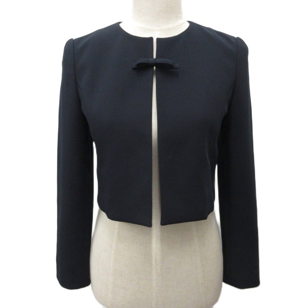 【中古】フォクシーニューヨーク FOXEY NEW YORK 極美品 Levete Jacket シュロの葉上衣 スポーツジャケット 否色つや 42669-nsj00602iw 紺 米国海軍 38 レディース 【ベクター 古着】 260606