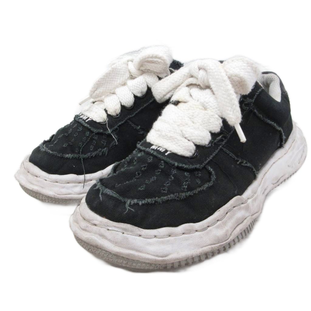 【中古】ミハラヤスヒロ MIHARA YASUHIRO WAYNE スニーカー ローカット シューズ レースアップ ボリューム 41 黒 ブラック ■IBO100 メンズ 【ベクトル 古着】 260705|ブランド古着の買取販売ベクトル