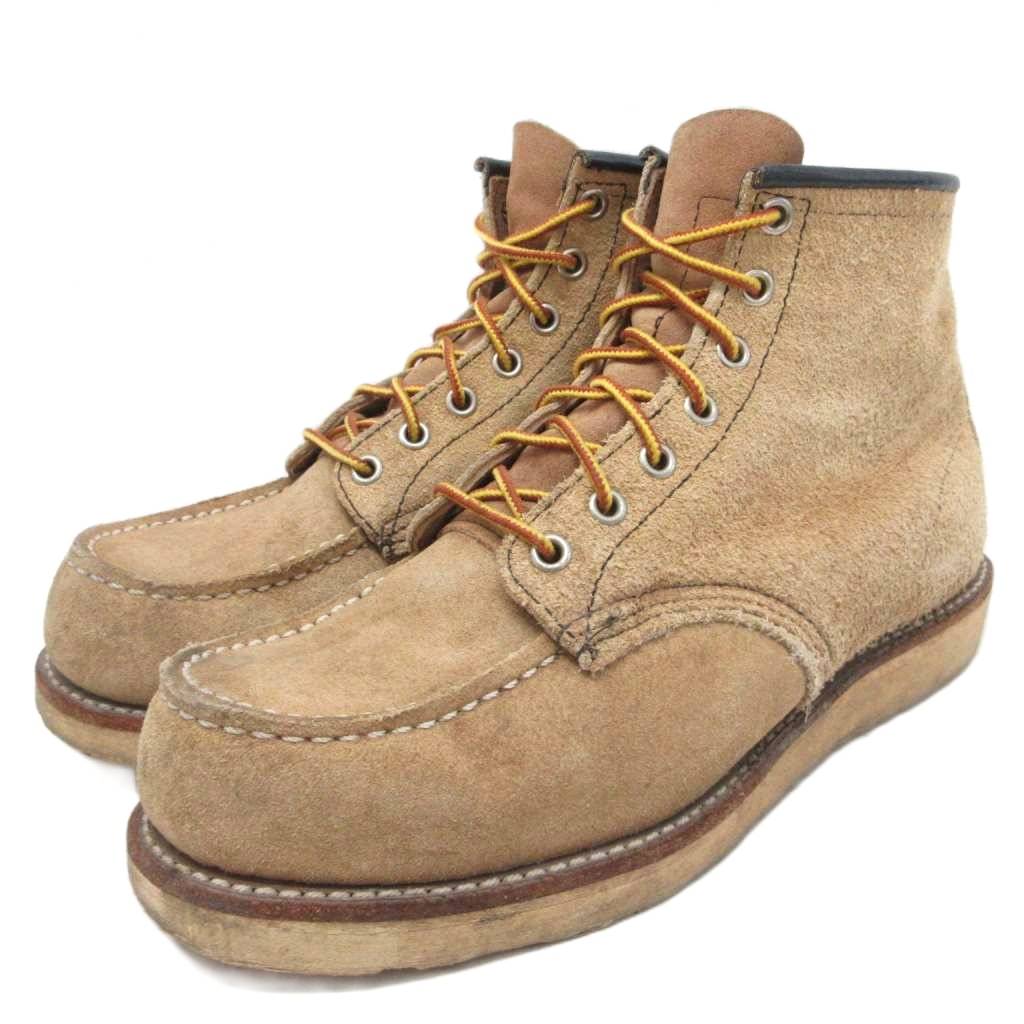 【中古】レッドウィング REDWING 8173 アイリッシュセッター ホーソンアビレーン ワークブーツ ショート スエードレザー レースアップ モックトゥ 7.5 ベージュ メンズ 【ベクトル 古着】 260627|ブランド古着の買取販売ベクトル