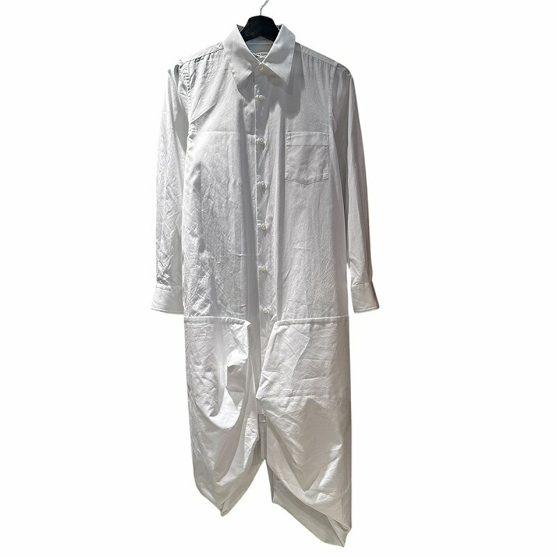 【中古】コムデギャルソン COMME des GARCONS 23AW シャツワンピース ロング 長袖 XSサイズ 白 ホワイト GL-B008 楽天市場】【中古】コムデギャルソン COMME des GARCONS 23AW シャツ
