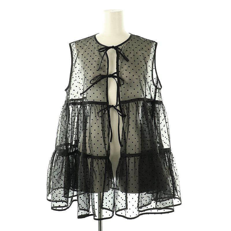 美品 yori ハンサムセーラーカラージレ 38 M ネイビー 紺 ベスト 213798-4.jpg