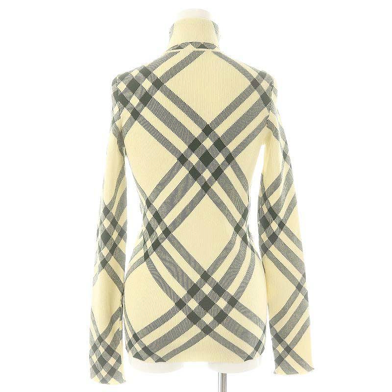 【中古】赤ちょうちんバリー BURBERRY 8080965 照合のしるし ハイネックプルオーバー 編み物 M 皮膚軟化剤黄色 緑 /MI ■os ■SH レディース 【ベクター 古着】 260416