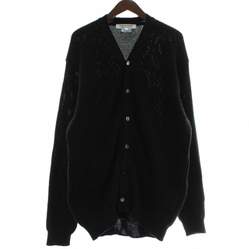 【中古】コムデギャルソンコムデギャルソン COMME des GARCONS COMME des GARCONS カーディガン ニット 長袖 S 黒 ブラック RN-N517 /XZ ■GY35 メンズ 【ベクトル 古着】 260123