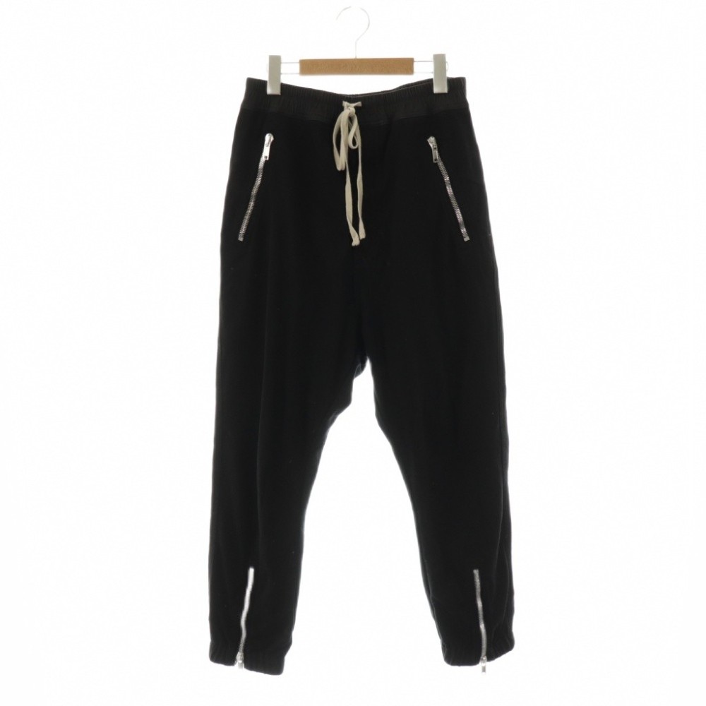 【中古】リックオウエンス Rick Owens 24SS TECUAL TRACK PANT ジョガーパンツ スウェット 36 ブラック /CX ■OS ■SH レディース 【ベクトル 古着】 260204
