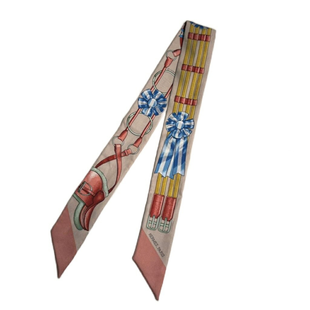【中古】エルメス HERMES ジャンピング ベージュさくら色 ツイロバート・エドワード・リー えり巻き レディース 【ベクター 古着】 260417