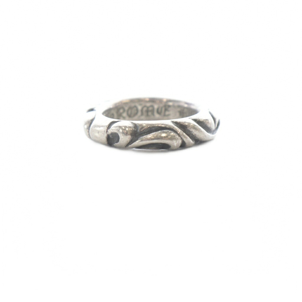 【中古】クロムハーツ CHROME HEARTS SCRL BAND 925 ピンキーリング 指環 1.5号 しろがね色 /SR メンズ レディース 【ベクター 古着】 260520