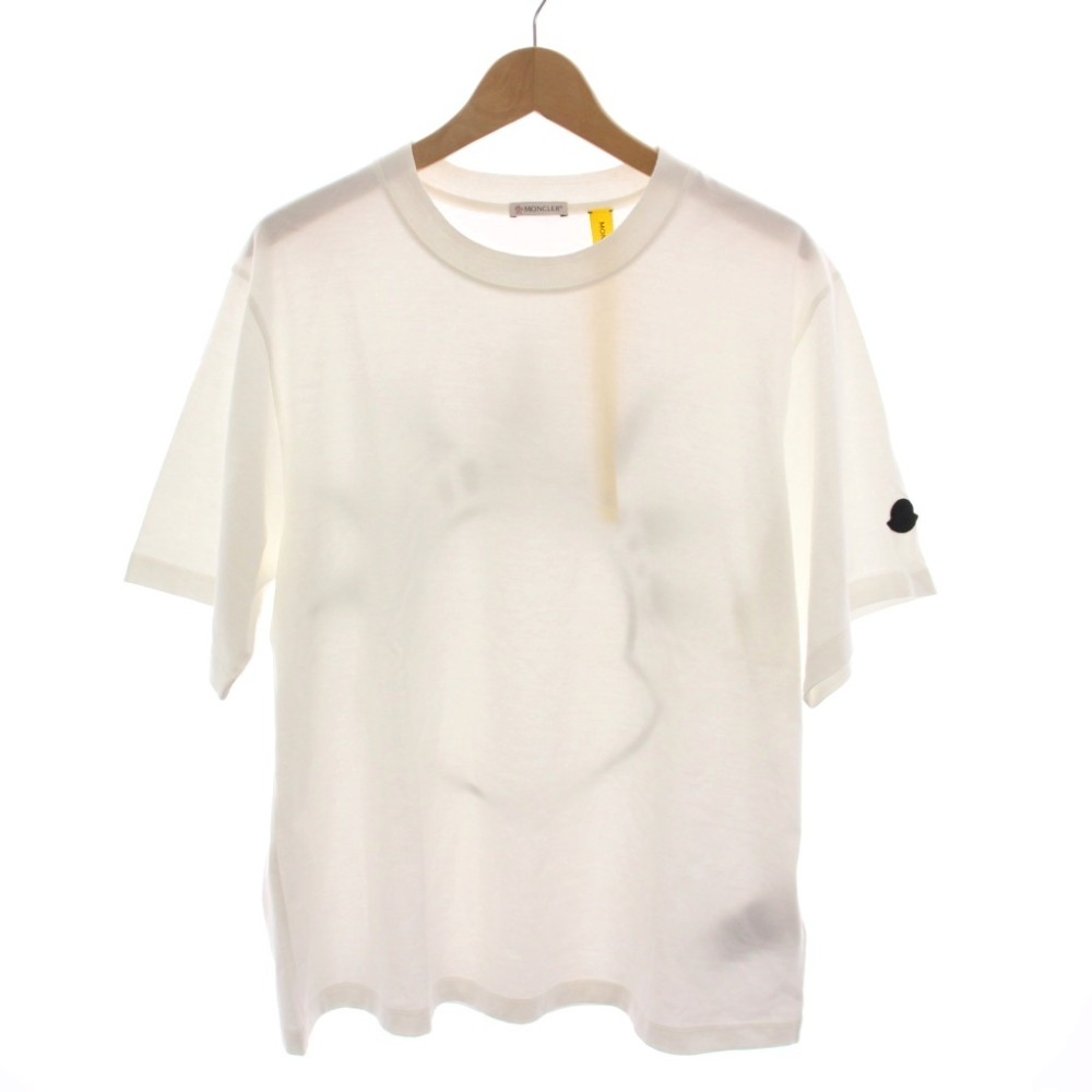 【中古】モンク軌跡 MONCLER 23SS ティーシャツ カットソー 半袖 M 白 白いこと グラフィック刷り上げる I109F8C00003 /YM メンズ 【ベクター 古着】 260530