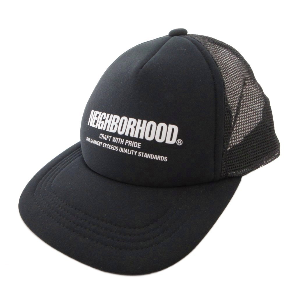【中古】ネイバーフッド NEIGHBORHOOD ONE THIRD メッシュ旗がしら かぶり笠 ロゴタイプ 刷り上げる F 黒 黒いこと 251YGOT-HT05 /FF ■GY12 メンズ 【ベクター 古着】 260530