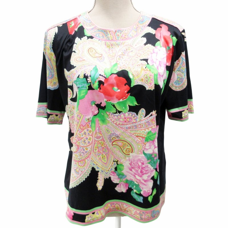 良品 LEONARD レオナール 花柄 カットソー トップス ドルマンスリーブ  