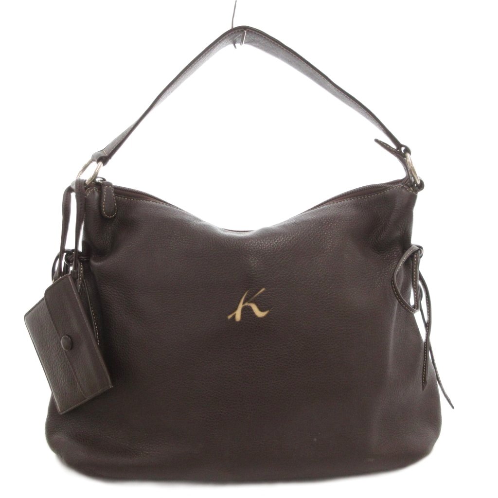 キタムラ ハンドバッグ 肩掛け 2way レザー ブラック 極美品 Kitamura キタムラ ショルダーバッグ Lady-K 高田純次