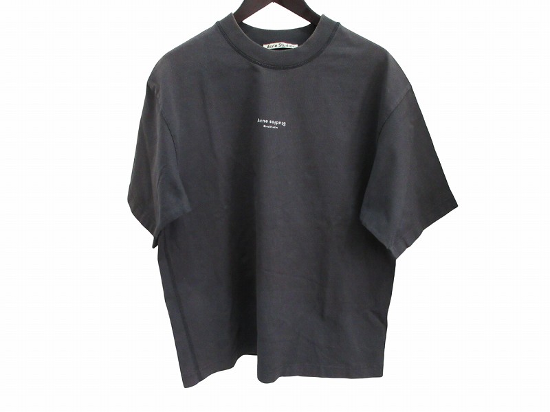 【中古】アクネ ストゥディオズ Acne Studios Tシャツ 半袖 カットソー ロゴ グレー XS メンズ 【ベクトル 古着】 260201