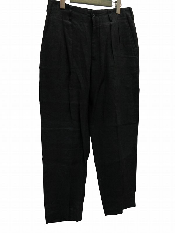 【中古】ヨウジヤマモト YOHJI YAMAMOTO パンツ スラックス リネン ブラック 2 メンズ 【ベクトル 古着】 260204|ブランド古着の買取販売ベクトル