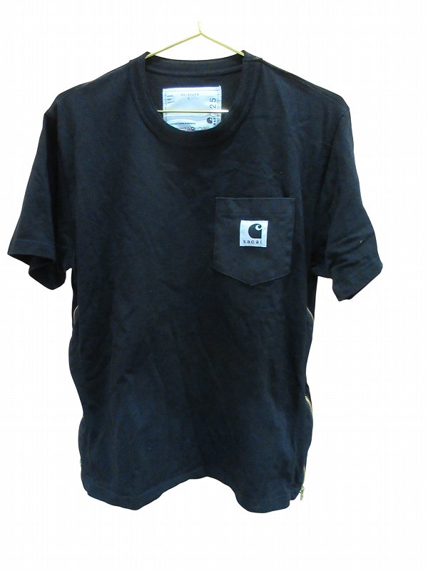 【中古】サカイ sacai Tシャツ 半袖 カーハート ブラック 2 メンズ 【ベクトル 古着】 260222