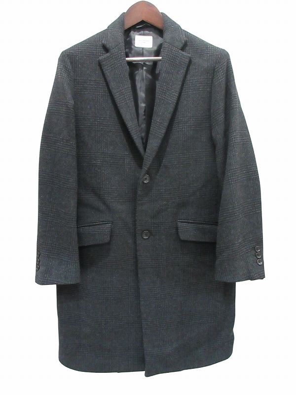 【中古】アーバンリサーチ ドアーズ URBAN RESEARCH DOORS 厚地の外套 チェスターコート 照合のしるし 薄墨色 38 メンズ 【ベクター 古着】 260308