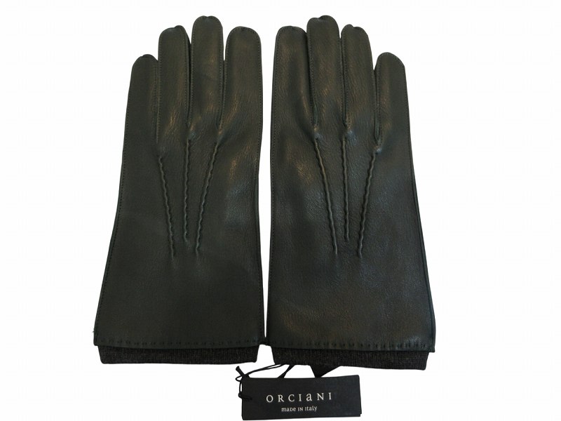 【中古】未使用品 オルチアーニ ORCIANI 手袋 メンズ レザー グリーン 9サイズ メンズ 【ベクトル 古着】 260331｜ブランド古着の買取販売ベクトル 9,438円