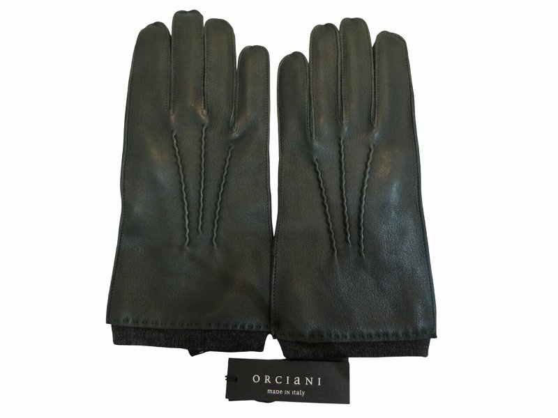 【中古】未当てはめる品 オルチアーニ ORCIANI グローブ メンズ なめし革 緑であること 8大きさ メンズ 【ベクター 古着】 260331