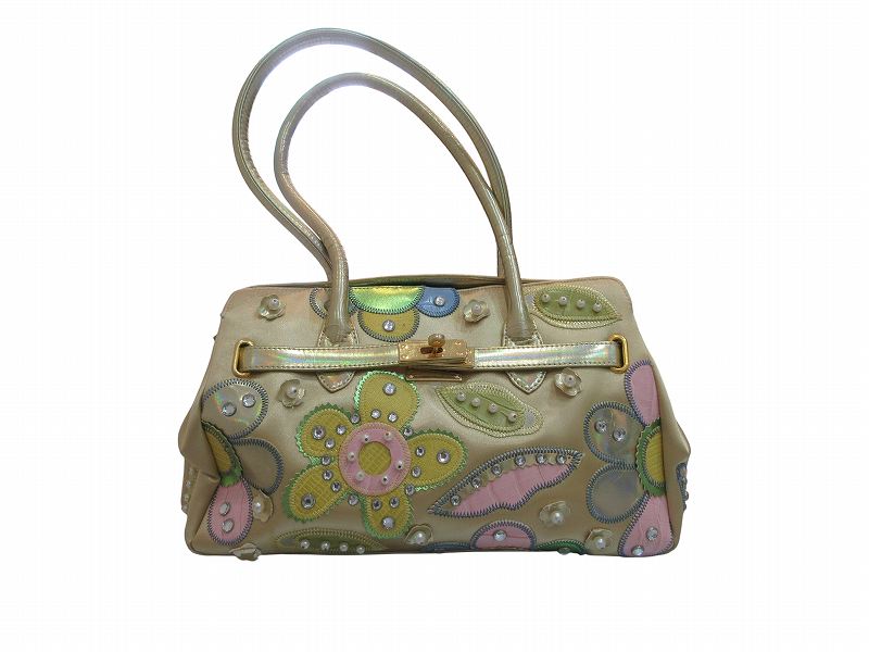 【中古】ブラッチャリーニ Braccialini ハンドバック 生産ライン石ころ ゴールド レディース 【ベクター 古着】 260606