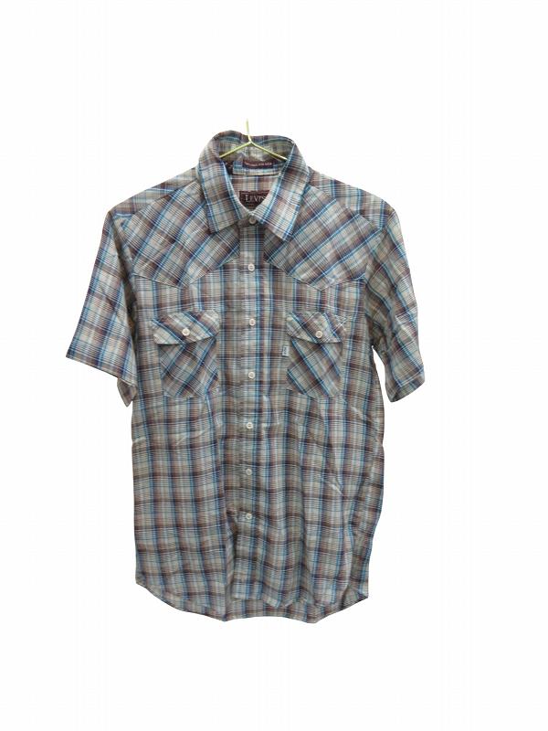 【中古】リーヴァイズジーンズ Levi\u0027s プルオーバー 半袖赤銅色 メンズ 【ベクター 古着】 260606