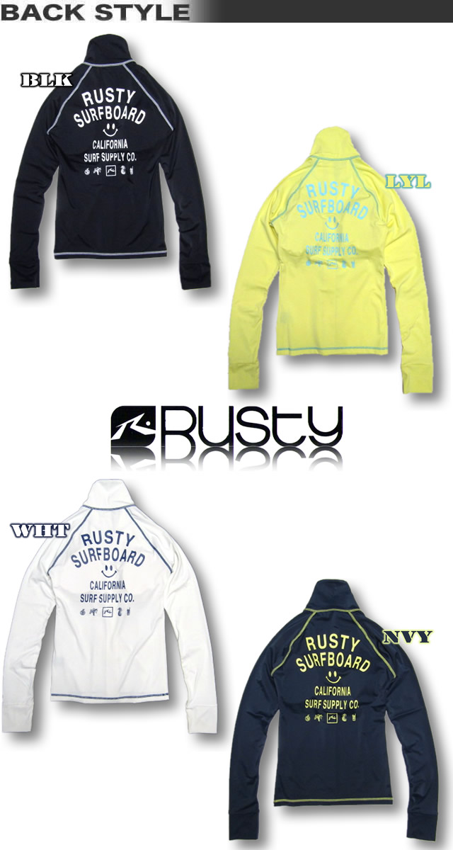 楽天市場 ラッシュガード レディース ラスティ Rusty Uvカット ハイネック ジップアップ 長袖 水着 カップ付き サーフブランド サーフィン ダイビング あす楽対応 Venice