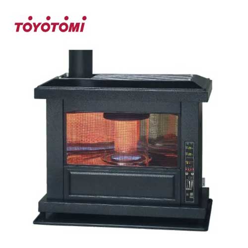 トヨトミ HR-K65N(B) 黒いこと 煙り出し式暖房器 アンティークひな型 木造17畳まで 混凝土23畳まで 送油配管1.0ｍ付き添い人 TOYOTOMI