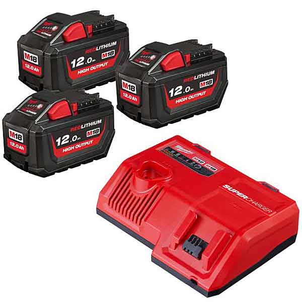 ミルウォーキー M18 (3) HO12.0Ah 乗り掛かる一揃いの道具 M18 HNRG-123 JP