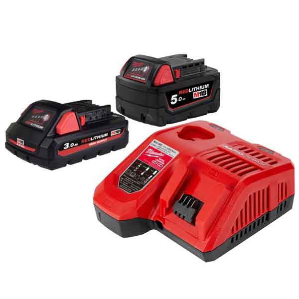 ミルウォーキー M18 HO3.0Ah \u0026 5.0Ah 出発信号機一揃いの道具 M18 HNRG-532 JP