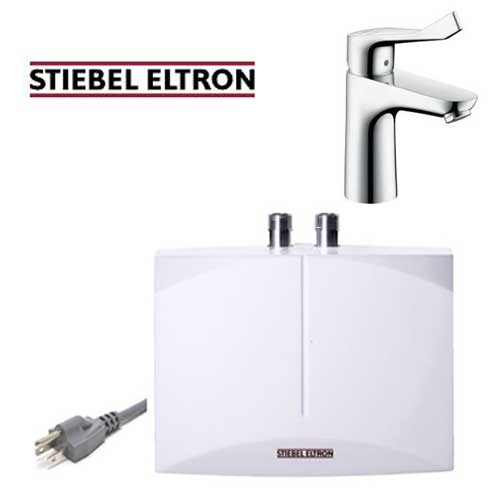 日本スティーベル EIL1.4PREMIUM(JP) ちょっとの間式灯し火温水器 + 205134 洗面雑ぜ合わせる水栓 興味の中心 パウダーコンパクト心積もり 省エネ 専用エアレーター 待ち設けるワット数不必要