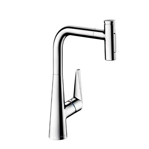 CERA TRADING Talis Select M51 タリスセレクト キッチン用湯水混合栓 スパウト引出し手元止水タイプ HG72823R クロム セラトレーディング ハンスグローエ｜Craseal