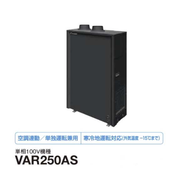 【法人様制限事項売りわたす】DAIKIN ダイキン VAR250AS ベンティエール 室外築き上げる形 後後ばらい専用 熱取り替えっこ器 空気の状態汚れのない機