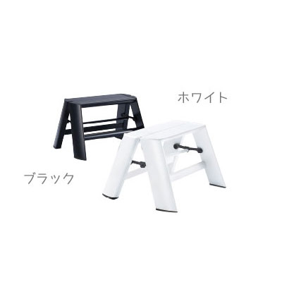 【貨物輸送無料】 【lucano(ルカーノ)】【脚立】【今めかしいな踏台】 1-step(1段) 白いことML1.0-1(WH)/黒いことML1.0-1(BK) 1step