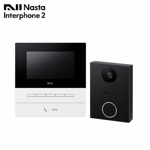 《対応》 NASTA インターホン2 KS-ND02A-WBK 親機/ホワイト &times; 子機/ブラック 24H防犯カメラ インターフォン ナスタ Bulls / ブルズ｜Craseal