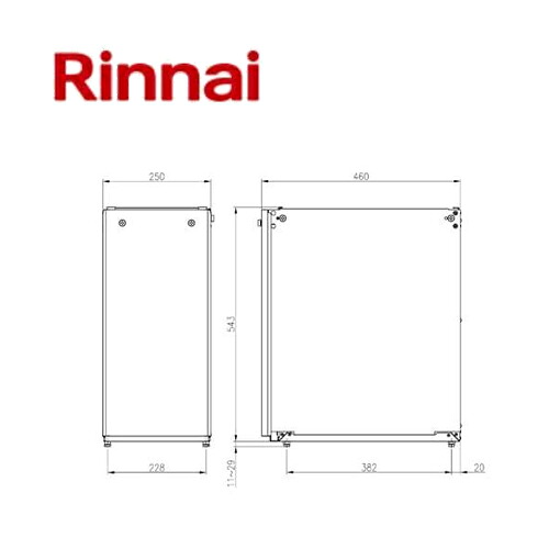 リンナイ 据え置き台 550粍 WOP-1201-550-SM 26-5118 給湯部材 給湯オプション Rinnai