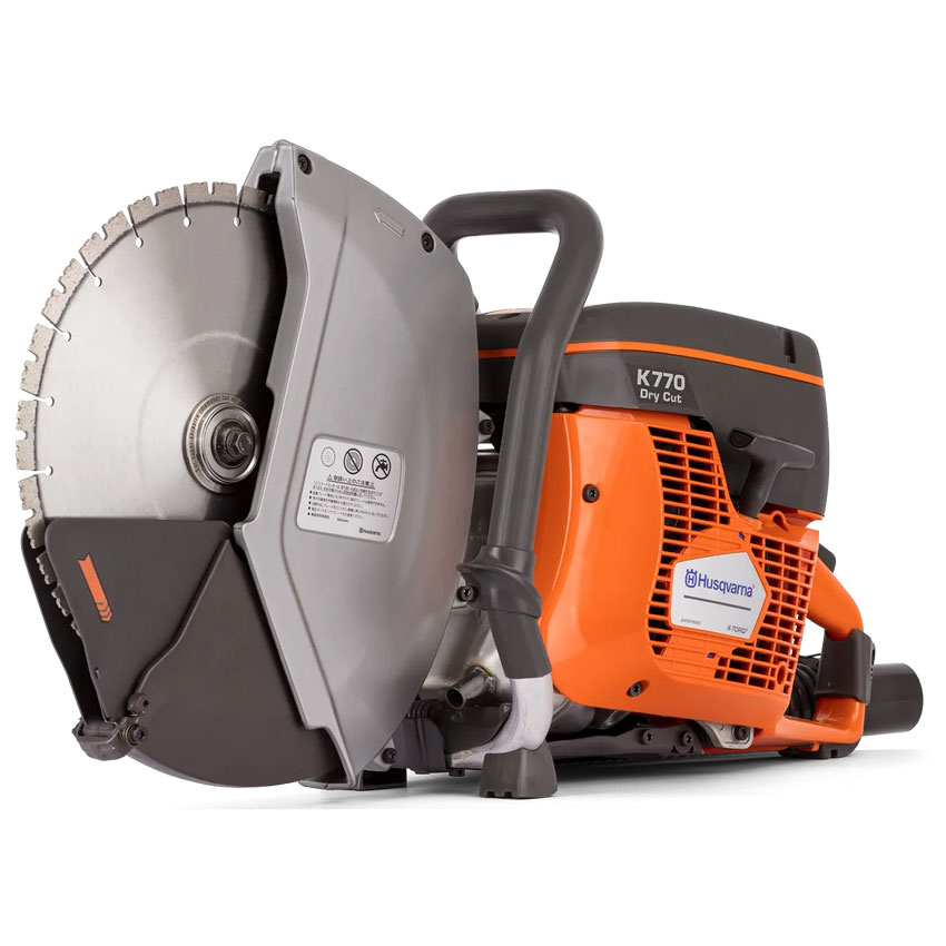 ハスクバーナ 12in 力強さ切り手 K 770 DRY Cut 12in 発動機 Husqvarna K770DRYCut 【金モール付き添い人】
